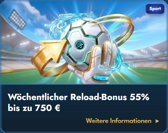 bonus-2 Reload-Bonus Sport 55 Prozent 750 Euro