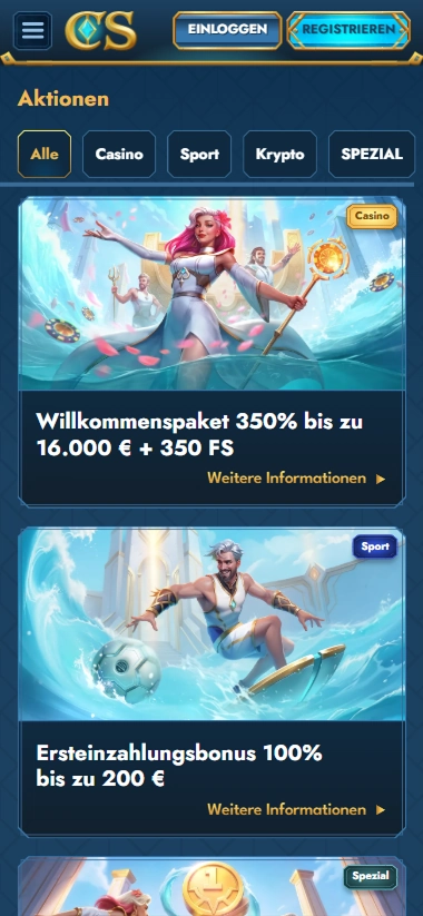 screen-2 Casea Aktionen Filter Casino Sport Krypto